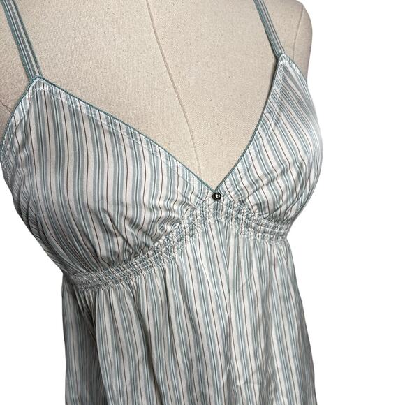 NEW! Victorias Secret M 100% SILK Slip Dress Babydoll Chemise Nightgown Sage - Picture 6 of 8